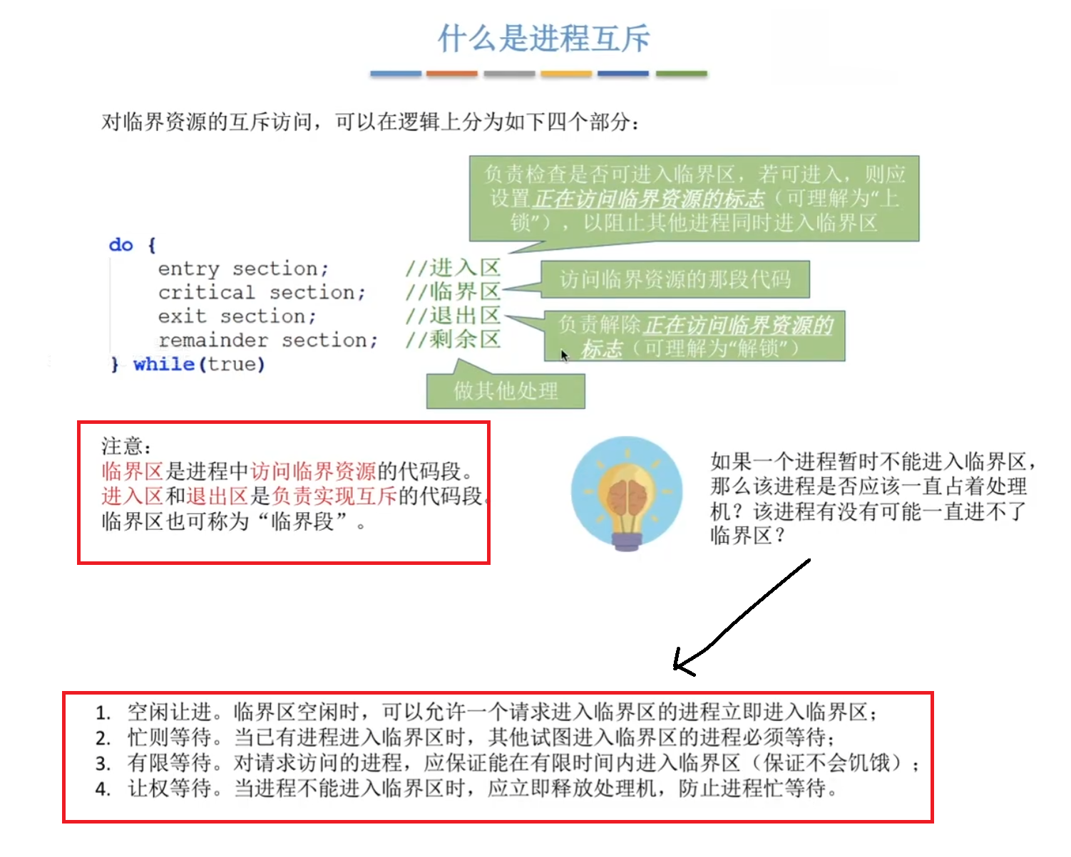 互斥的概念